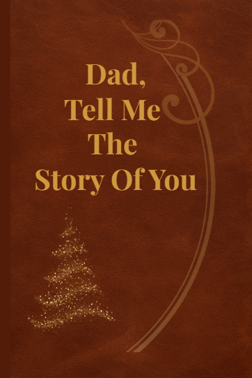 “Tell Me Your Story book, Mum edition, a guided life story journal with soft pastel florals and gold typography, designed as a keepsake memory journal for mothers.”